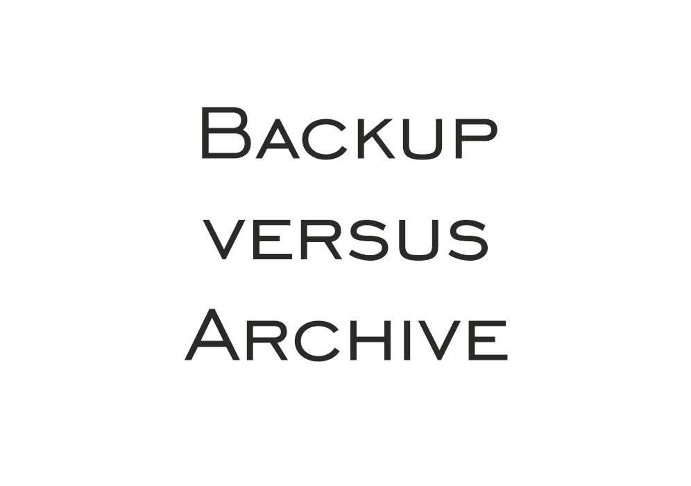 Backup_vs_Archive Backup_vs_Archive