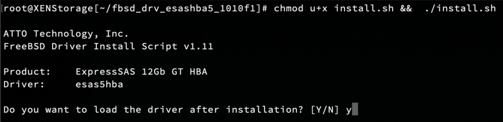 Die Installation des ATTO HBA-Treibers ist denkbar einfach. ATTO.Driver.Installer-1024x249