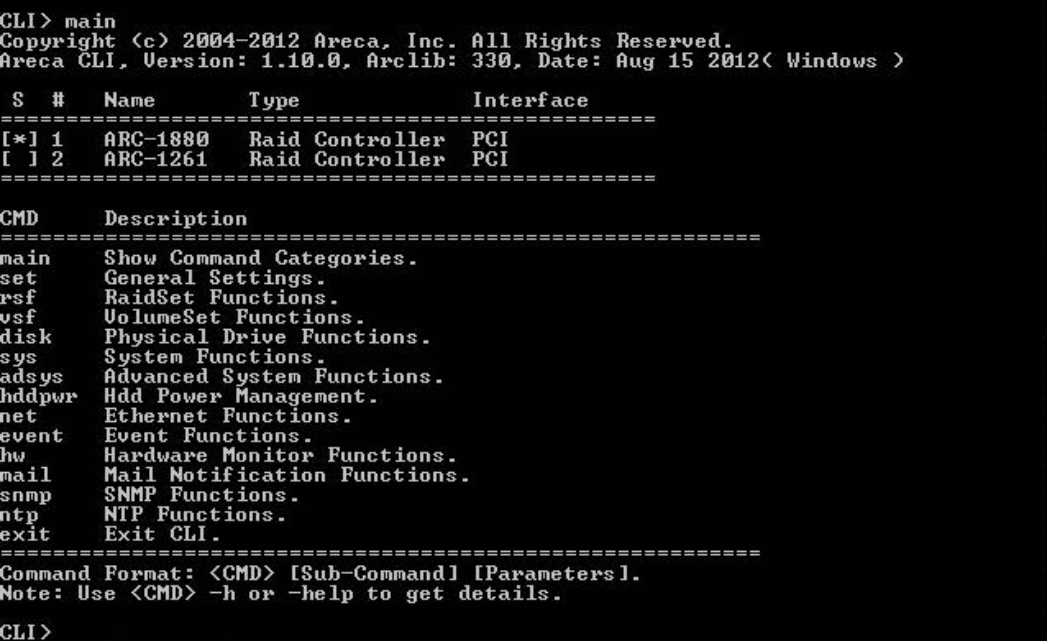 ARC-CLI Übersicht ARC-CLI Übersicht