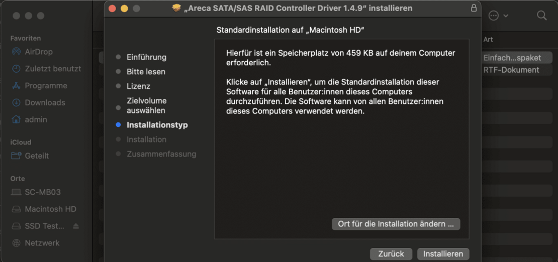 ARC Treiber Installation 5 ARC Treiber Installation 5