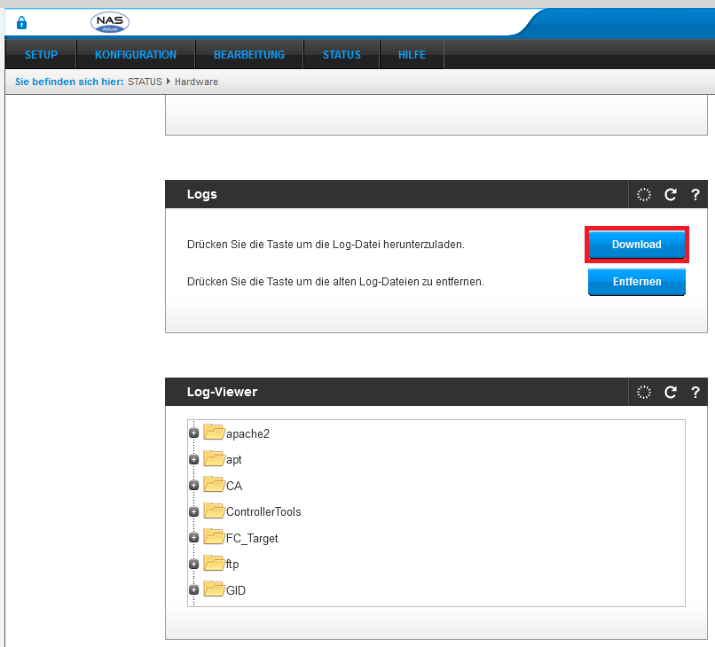 DSS V7 Export Logs