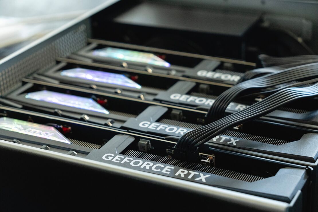 Four MSI RTX 4090 in the GPU enclosure from Netstor Four MSI RTX 4090 in the GPU enclosure from Netstor