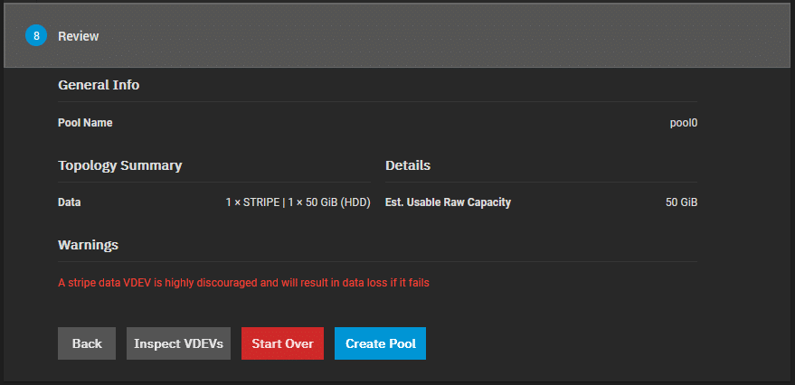 18TrueNAS Scale Installation Create Pool Review 18TrueNAS Scale Installation Create Pool Review