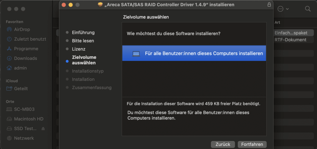 ARC Treiber Installation 4 ARC Treiber Installation 4