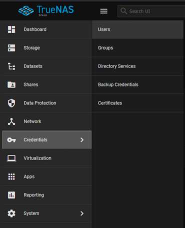 13TrueNAS Scale Installation GUI Users