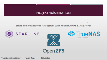 TrueNAS Präsentation Raue TrueNAS Präsentation Raue