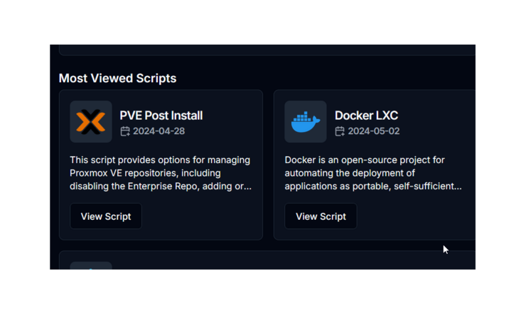 Proxmox VE Helper-Scripts Proxmox VE Helper-Scripts