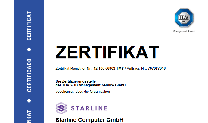 TÜV ZERTIFIKATtax